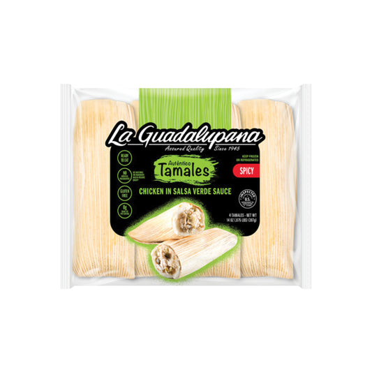 CHICKEN IN SALSA VERDE (Spicy) TAMALES