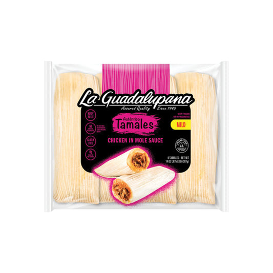 CHICKEN IN MOLE SAUCE (Mild) TAMALES