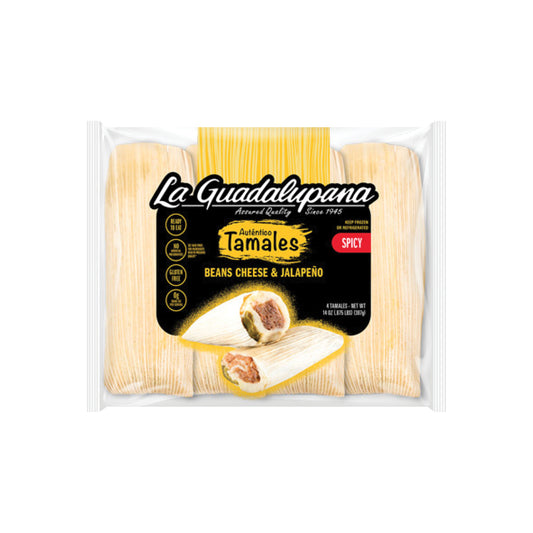 BEANS, CHEESE & JALAPEÑO (Spicy) TAMALES